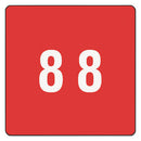 Smead® wholesale. Numerical End Tab File Folder Labels, 8, 1.5 X 1.5, Red, 250-roll. HSD Wholesale: Janitorial Supplies, Breakroom Supplies, Office Supplies.