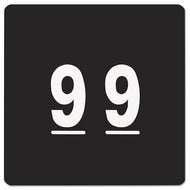 Smead® wholesale. Numerical End Tab File Folder Labels, 9, 1.5 X 1.5, Black, 250-roll. HSD Wholesale: Janitorial Supplies, Breakroom Supplies, Office Supplies.