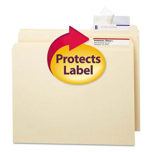 Smead® wholesale. Seal And View File Folder Label Protector, Clear Laminate, 3-1-2x1-11-16, 100-pack. HSD Wholesale: Janitorial Supplies, Breakroom Supplies, Office Supplies.