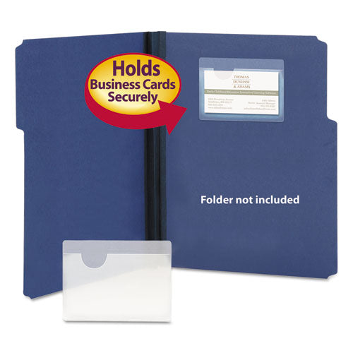 Smead® wholesale. Self-adhesive Poly Pockets, Top Load, 4 1-16 X 3, Clear, 100-box. HSD Wholesale: Janitorial Supplies, Breakroom Supplies, Office Supplies.