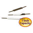 Smead® wholesale. Standard Self-adhesive Fasteners, 1" Capacity, 2.75" Center To Center, Brown, 100-box. HSD Wholesale: Janitorial Supplies, Breakroom Supplies, Office Supplies.