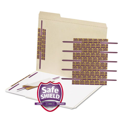 Smead® wholesale. Safeshield Fasteners, 2" Capacity, 2.75" Center To Center, Purple, 50-box. HSD Wholesale: Janitorial Supplies, Breakroom Supplies, Office Supplies.