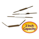 Smead® wholesale. Standard Self-adhesive Fasteners, 2" Capacity, 2.75" Center To Center, Brown, 100-box. HSD Wholesale: Janitorial Supplies, Breakroom Supplies, Office Supplies.