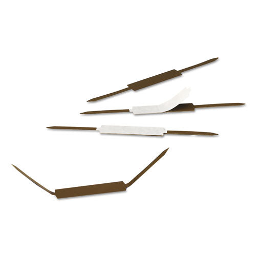 Smead® wholesale. Standard Self-adhesive Fasteners, 2" Capacity, 2.75" Center To Center, Brown, 100-box. HSD Wholesale: Janitorial Supplies, Breakroom Supplies, Office Supplies.