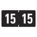 Smead® wholesale. Yearly End Tab File Folder Labels, 15, 0.75 X 1.5, Black, 500-roll. HSD Wholesale: Janitorial Supplies, Breakroom Supplies, Office Supplies.