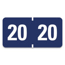 Smead® wholesale. Yearly End Tab File Folder Labels, 20, 0.75 X 1.5, Dark Blue, 500-roll. HSD Wholesale: Janitorial Supplies, Breakroom Supplies, Office Supplies.