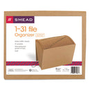 Smead® wholesale. Indexed Expanding Kraft Files, 31 Sections, 1-31-cut Tab, Letter Size, Kraft. HSD Wholesale: Janitorial Supplies, Breakroom Supplies, Office Supplies.