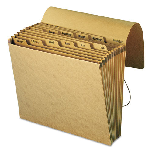 Smead® wholesale. Indexed Expanding Kraft Files, 12 Sections, 1-12-cut Tab, Letter Size, Kraft. HSD Wholesale: Janitorial Supplies, Breakroom Supplies, Office Supplies.