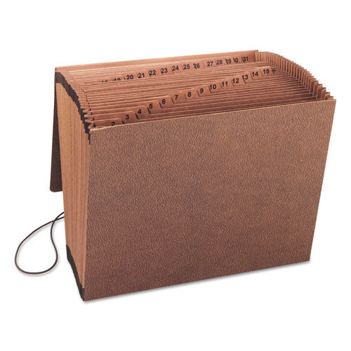 Smead® wholesale. Tuff Expanding Files, 31 Sections, 1-31-cut Tab, Letter Size, Redrope. HSD Wholesale: Janitorial Supplies, Breakroom Supplies, Office Supplies.