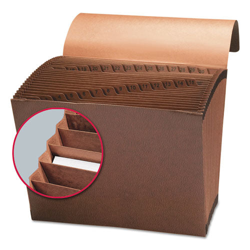 Smead® wholesale. Tuff Expanding Files, 31 Sections, 1-31-cut Tab, Letter Size, Redrope. HSD Wholesale: Janitorial Supplies, Breakroom Supplies, Office Supplies.