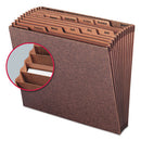 Smead® wholesale. Tuff Expanding Files, 12 Sections, 1-12-cut Tab, Letter Size, Redrope. HSD Wholesale: Janitorial Supplies, Breakroom Supplies, Office Supplies.