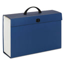 Smead® wholesale. Expanding File Box, 16.63" Expansion, 19 Sections, 1-19-cut Tab, Legal Size, Blue. HSD Wholesale: Janitorial Supplies, Breakroom Supplies, Office Supplies.