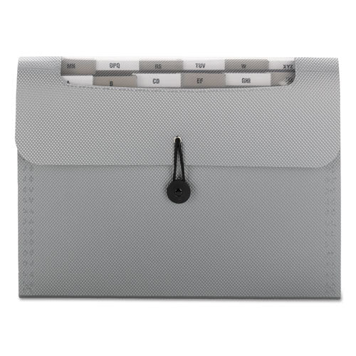 Smead® wholesale. Step Index Organizer, 12 Sections, 1-6-cut Tab, Letter Size, Silver. HSD Wholesale: Janitorial Supplies, Breakroom Supplies, Office Supplies.