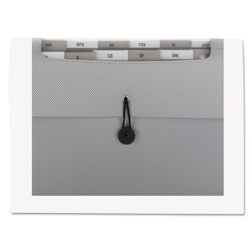 Smead® wholesale. Step Index Organizer, 12 Sections, 1-6-cut Tab, Letter Size, Silver. HSD Wholesale: Janitorial Supplies, Breakroom Supplies, Office Supplies.