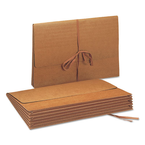 Smead® wholesale. Redrope Expanding Wallets W- Cloth-tie, 5.25" Expansion, 1 Section, Legal Size, Redrope. HSD Wholesale: Janitorial Supplies, Breakroom Supplies, Office Supplies.