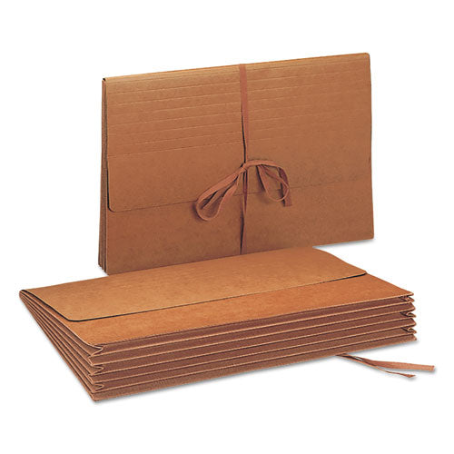 Smead® wholesale. Redrope Expanding Wallets W- Cloth-tie, 5.25" Expansion, 1 Section, Legal Size, Redrope. HSD Wholesale: Janitorial Supplies, Breakroom Supplies, Office Supplies.