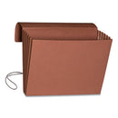 Smead® wholesale. Extra-wide Expanding Wallets W- Elastic Cord, 5.25" Expansion, 1 Section, Letter Size, Redrope. HSD Wholesale: Janitorial Supplies, Breakroom Supplies, Office Supplies.