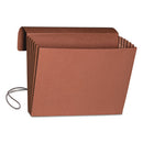Smead® wholesale. Extra-wide Expanding Wallets W- Elastic Cord, 5.25" Expansion, 1 Section, Legal Size, Redrope. HSD Wholesale: Janitorial Supplies, Breakroom Supplies, Office Supplies.