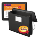 Smead® wholesale. Poly Premium Wallets, 5.25" Expansion, 1 Section, Letter Size, Black. HSD Wholesale: Janitorial Supplies, Breakroom Supplies, Office Supplies.