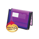 Smead® wholesale. Poly Wallets, 2.25" Expansion, 1 Section, Letter Size, Translucent Purple. HSD Wholesale: Janitorial Supplies, Breakroom Supplies, Office Supplies.