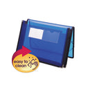 Smead® wholesale. Poly Wallets, 2.25" Expansion, 1 Section, Letter Size, Translucent Blue. HSD Wholesale: Janitorial Supplies, Breakroom Supplies, Office Supplies.