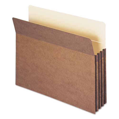 Smead® wholesale. 100% Recycled Top Tab File Pockets, 3.5" Expansion, Letter Size, Redrope, 25-box. HSD Wholesale: Janitorial Supplies, Breakroom Supplies, Office Supplies.