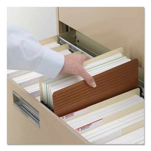 Smead® wholesale. Easy Grip Pockets, 5.25" Expansion, Letter Size, Redrope, 10-box. HSD Wholesale: Janitorial Supplies, Breakroom Supplies, Office Supplies.
