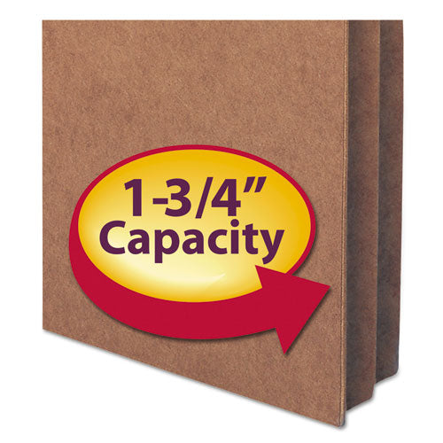 Smead® wholesale. Redrope Drop Front File Pockets, 1.75" Expansion, Letter Size, Redrope, 25-box. HSD Wholesale: Janitorial Supplies, Breakroom Supplies, Office Supplies.