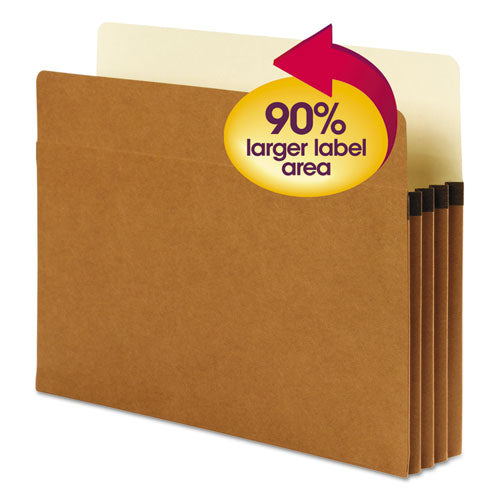 Smead® wholesale. Supertab Pockets, 3.5" Expansion, Letter Size, Redrope, 25-box. HSD Wholesale: Janitorial Supplies, Breakroom Supplies, Office Supplies.