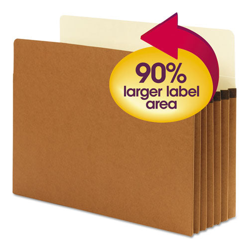 Smead® wholesale. Supertab Pockets, 5.25" Expansion, Letter Size, Redrope, 10-box. HSD Wholesale: Janitorial Supplies, Breakroom Supplies, Office Supplies.
