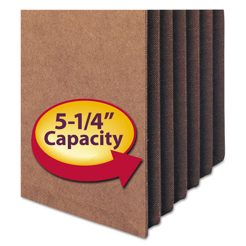 Smead® wholesale. Redrope Drop-front File Pockets W- Fully Lined Gussets, 5.25" Expansion, Letter Size, Redrope, 10-box. HSD Wholesale: Janitorial Supplies, Breakroom Supplies, Office Supplies.