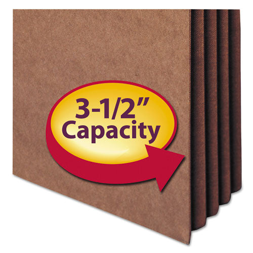 Smead® wholesale. Redrope Tuff Pocket Drop-front File Pockets W- Fully Lined Gussets, 3.5" Expansion, Letter Size, Redrope, 10-box. HSD Wholesale: Janitorial Supplies, Breakroom Supplies, Office Supplies.