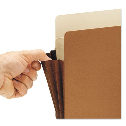 Smead® wholesale. Redrope Tuff Pocket Drop-front File Pockets W- Fully Lined Gussets, 7" Expansion, Letter Size, Redrope, 5-box. HSD Wholesale: Janitorial Supplies, Breakroom Supplies, Office Supplies.