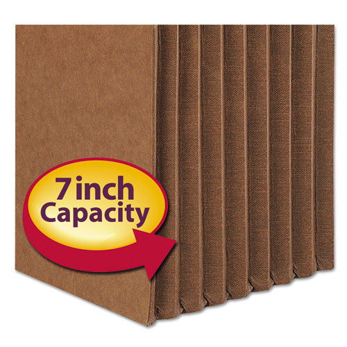 Smead® wholesale. Redrope Tuff Pocket Drop-front File Pockets W- Fully Lined Gussets, 7" Expansion, Letter Size, Redrope, 5-box. HSD Wholesale: Janitorial Supplies, Breakroom Supplies, Office Supplies.