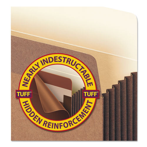 Smead® wholesale. Redrope Tuff Pocket Drop-front File Pockets W- Fully Lined Gussets, 7" Expansion, Letter Size, Redrope, 5-box. HSD Wholesale: Janitorial Supplies, Breakroom Supplies, Office Supplies.