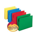 Smead® wholesale. Poly Drop Front File Pockets, 3.5" Expansion, 4 Sections, Letter Size, Assorted, 4-box. HSD Wholesale: Janitorial Supplies, Breakroom Supplies, Office Supplies.