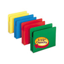 Smead® wholesale. Poly Drop Front File Pockets, 3.5" Expansion, 4 Sections, Letter Size, Assorted, 4-box. HSD Wholesale: Janitorial Supplies, Breakroom Supplies, Office Supplies.