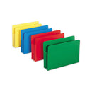 Smead® wholesale. Poly Drop Front File Pockets, 3.5" Expansion, 4 Sections, Legal Size, Assorted, 4-box. HSD Wholesale: Janitorial Supplies, Breakroom Supplies, Office Supplies.