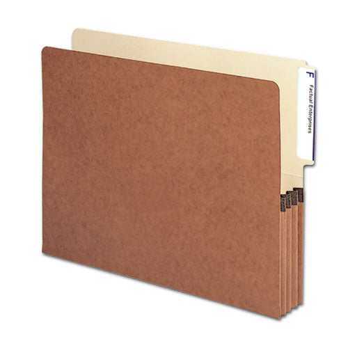 Smead® wholesale. Redrope Drop-front End Tab File Pockets, 3.5" Expansion, Letter Size, Redrope, 10-box. HSD Wholesale: Janitorial Supplies, Breakroom Supplies, Office Supplies.