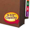 Smead® wholesale. Heavy-duty Redrope End Tab Tuff Pockets, 3.5" Expansion, Letter Size, Redrope, 10-box. HSD Wholesale: Janitorial Supplies, Breakroom Supplies, Office Supplies.