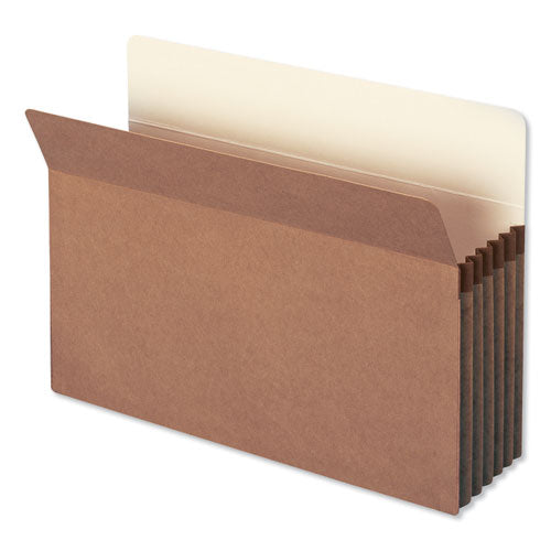 Smead® wholesale. Redrope Drop Front File Pockets, 5.25" Expansion, Legal Size, Redrope, 10-box. HSD Wholesale: Janitorial Supplies, Breakroom Supplies, Office Supplies.