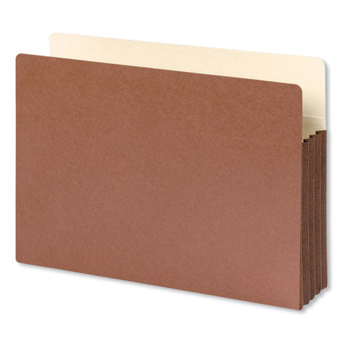 Smead® wholesale. Redrope Drop-front File Pockets W- Fully Lined Gussets, 3.5" Expansion, Legal Size, Redrope, 10-box. HSD Wholesale: Janitorial Supplies, Breakroom Supplies, Office Supplies.