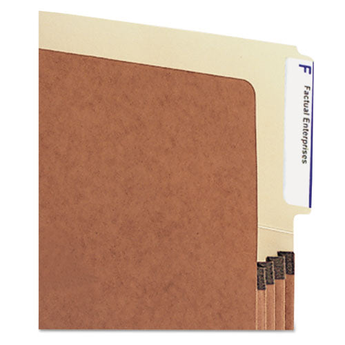 Smead® wholesale. Redrope Drop-front End Tab File Pockets, 3.5" Expansion, Legal Size, Redrope, 10-box. HSD Wholesale: Janitorial Supplies, Breakroom Supplies, Office Supplies.