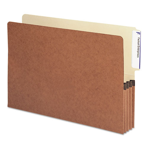 Smead® wholesale. Redrope Drop-front End Tab File Pockets, 3.5" Expansion, Legal Size, Redrope, 10-box. HSD Wholesale: Janitorial Supplies, Breakroom Supplies, Office Supplies.