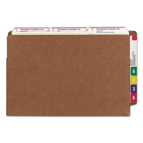 Smead® wholesale. Heavy-duty Redrope End Tab Tuff Pockets, 3.5" Expansion, Legal Size, Redrope, 10-box. HSD Wholesale: Janitorial Supplies, Breakroom Supplies, Office Supplies.