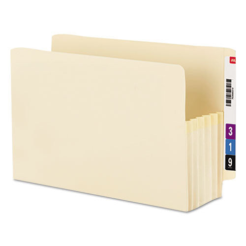 Smead® wholesale. Manila End Tab Tuff Pockets, 5.25" Expansion, Letter Size, Manila, 10-box. HSD Wholesale: Janitorial Supplies, Breakroom Supplies, Office Supplies.