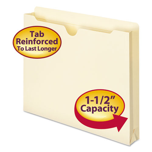 Smead® wholesale. Manila File Jackets, 2-ply Straight Tab, Letter Size, Manila, 50-box. HSD Wholesale: Janitorial Supplies, Breakroom Supplies, Office Supplies.