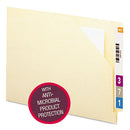 Smead® wholesale. End Tab File Jacket With Antimicrobial Product Protection, Shelf-master Reinforced Straight Tab, Letter Size, Manila, 100-box. HSD Wholesale: Janitorial Supplies, Breakroom Supplies, Office Supplies.