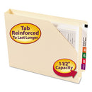 Smead® wholesale. End Tab Jackets With Reinforced Tabs, Straight Tab, Letter Size, 14-pt Manila, 50-box. HSD Wholesale: Janitorial Supplies, Breakroom Supplies, Office Supplies.