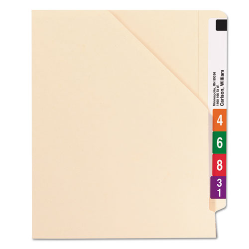 Smead® wholesale. End Tab Jackets With Reinforced Tabs, Straight Tab, Letter Size, 14-pt Manila, 50-box. HSD Wholesale: Janitorial Supplies, Breakroom Supplies, Office Supplies.